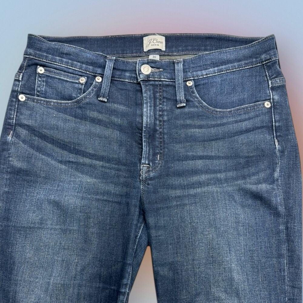 J CREW Women’s 30 HIGH RISE SKINNY Blue Jeans